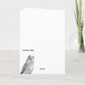 高く飛べ！お祝いチップムンクカード カード (裏面)