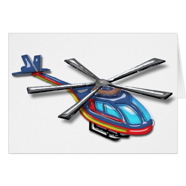 高く飛んでいるなヘリコプター (正面横)