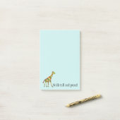 高く、誇りを持ったなキリン ポストイット (デスク上)