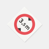 高さ警告紙ナプキンス スタンダードカクテルナプキン (角)