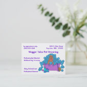 高められた手入れをするアポイントメントおよび名刺 予約カード (スタンド正面)