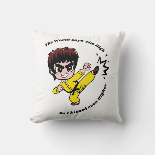 高を目指やる気を起こさせるす クッション (正面)