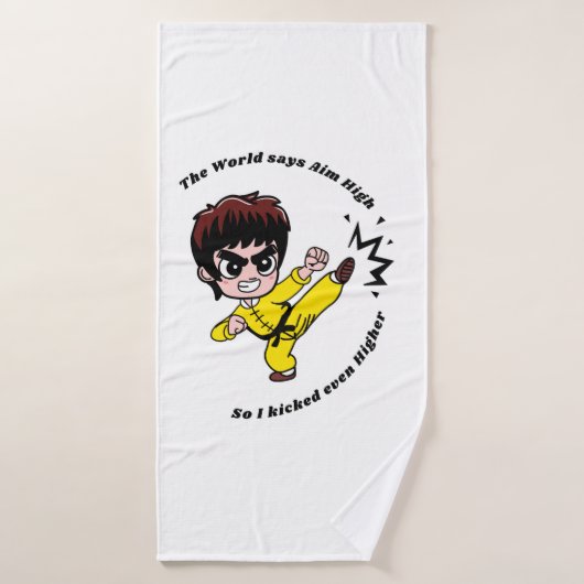 高を目指やる気を起こさせるす バスタオル (バスタオル)