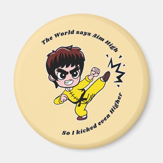 高を目指やる気を起こさせるす マグネット (正面)