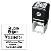 高アンパサンド#12つの短い名#3-35住所 セルフインキングスタンプ (インサイチュ)