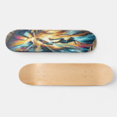 高エネルギーのスケートボードアクション スケートボード (横)