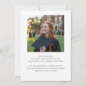 高エレガント校モダン卒業発表 案内状 (裏面)