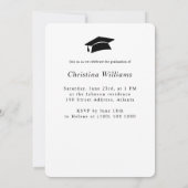 高エレガント校写真卒業 招待状 (裏面)