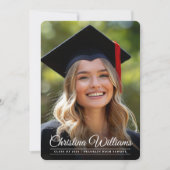 高エレガント校写真卒業 招待状 (正面)