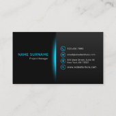 高エレガント級ターコイズと黒い未来 名刺 (裏面)