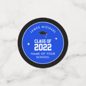 高カスタム学卒業のブルークラス コンフェッティ (スモール正面)