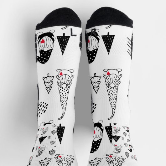 高カスタム性能陸上競技用クルーソックス ソックス (上部)