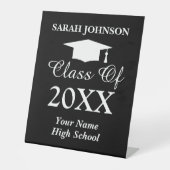 高カスタム校卒業式台座看板 台座サイン (正面)