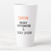 高カフェイン入り白ハロウィーン カフェラテマグ (正面)