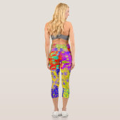 高カラフルく腰の高いカプリス カプリレギンス (裏面)