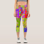 高カラフルく腰の高いカプリス カプリレギンス (正面)