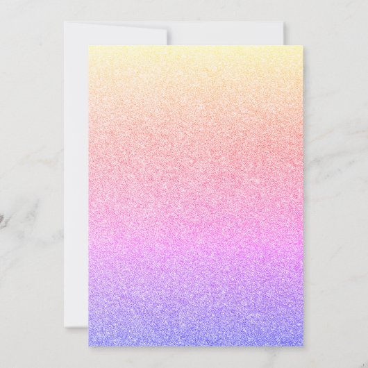 高ガーリー校モダン写真卒業 案内状 (裏面)