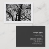 高コントラストの縁ど木 名刺 (正面/裏面)