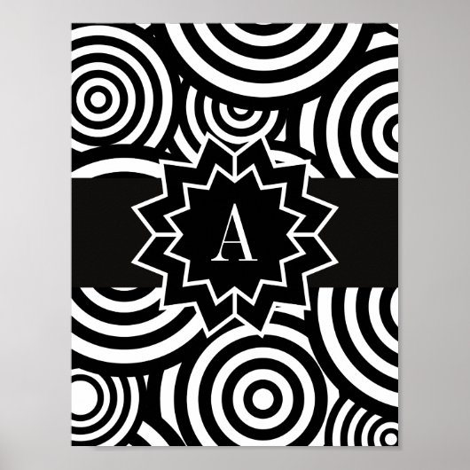 高コントラストデザインベビー視覚刺激 ポスター (正面)