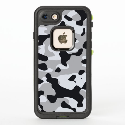 高コントラスト都市迷彩 LifeProof iPhoneケース (裏面)