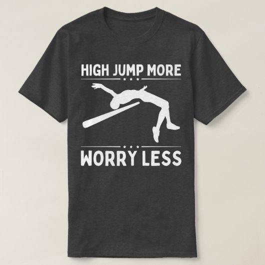 高ジャンプより心配が少ない Tシャツ (デザイン正面)
