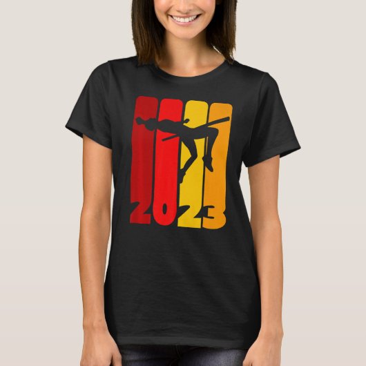 高ジャンプ訓練とアスリート2023高ジャンプ Tシャツ (正面)