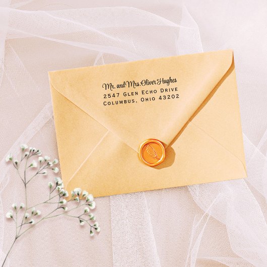 高スタイルスクリプト差出人住所 セルフインキングスタンプ