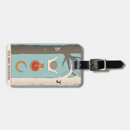 高タロットカードムーンクラウンpomegranate ラゲッジタグ