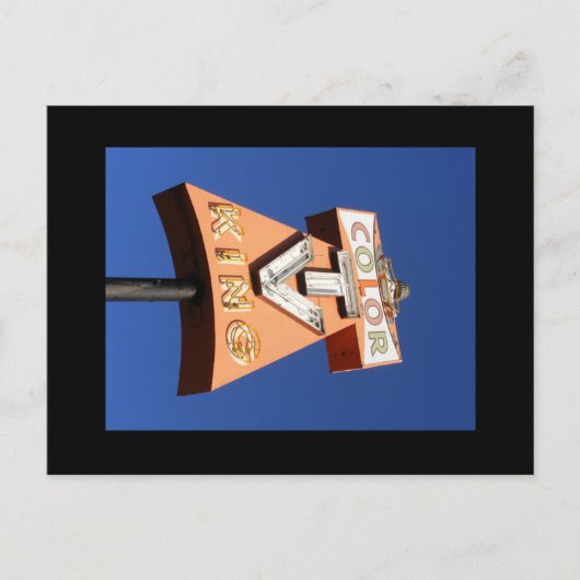 高ネオンスタイル標識 ポストカード (正面)