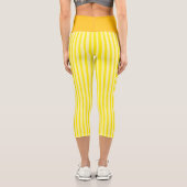 高パーソナライズされたく腰の高いカプリー – "レモネード" カプリレギンス (裏面)
