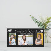 高パーソナライズされた校卒業 案内状 (スタンド正面)