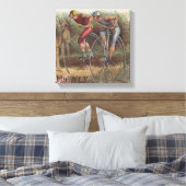 高ビクトリアン輪自転車 キャンバスプリント (インサイチュ (寝室))