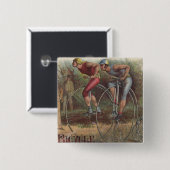 高ビクトリアン輪自転車 缶バッジ (正面&裏面)