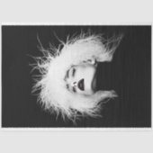 高ファッションモノクロ写真の切り離 薄葉紙 (正面)