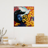 高フライ(プリント) ポスター (キッチン)