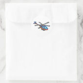 高ヘリ飛んでいるター ラウンドシール (バッグ)