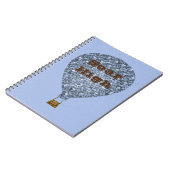 高モザイク熱気球を舞う感動的 ノートブック (左側)