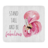 高モダンくて素晴らしいフラミンゴ カッティングボード (正面)