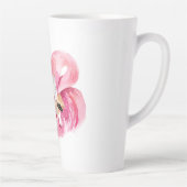 高モダンくて素晴らしいフラミンゴ カフェラテマグ (右)