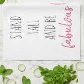 高モダンくて素晴らしいフラミンゴ キッチンタオル (折り畳み)