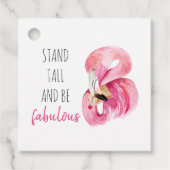 高モダンくて素晴らしいフラミンゴ フェイバータグ (正面)