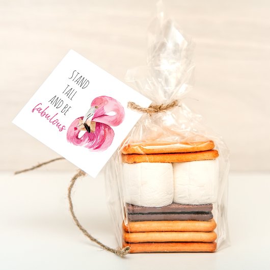 高モダンくて素晴らしいフラミンゴ フェイバータグ