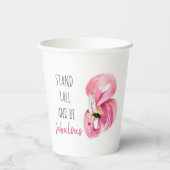 高モダンくて素晴らしいフラミンゴ 紙コップ (裏面)