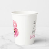 高モダンくて素晴らしいフラミンゴ 紙コップ (右)