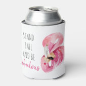 高モダンくて素晴らしいフラミンゴ 缶クーラー (缶正面)