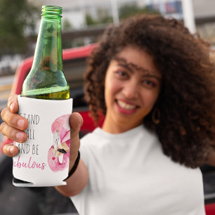 高モダンくて素晴らしいフラミンゴ 缶クーラー