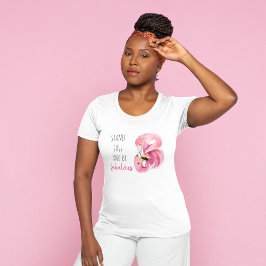 高モダンくて素晴らしいフラミンゴ Tシャツ