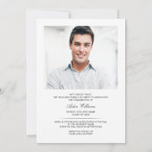 高モダンはっきりした技術フォトグラード 案内状 (裏面)