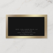 高モダンシンプル級車の概要金ゴールド 名刺 (裏面)