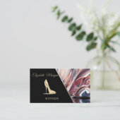 高モダンヒール抽象芸術 名刺 (スタンド正面)